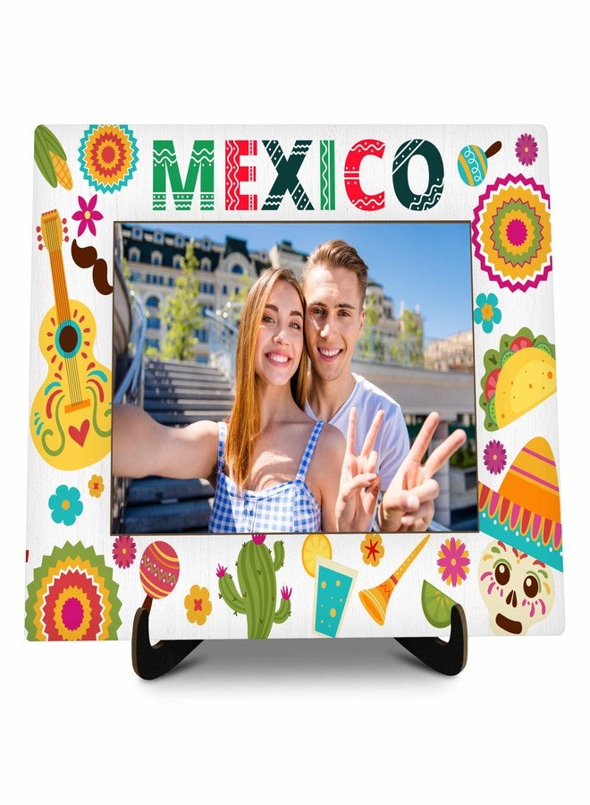 KFNER Mexico Picture Frame, Travel Photo Frame Gifts for Women Men Friends Couples Family, México Souvenirs for Wedding Engaged Honeymoon, Mexico Vacation Tour Picture Frames Favors -37 - Image 1